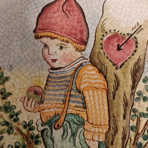 V. Tiziano Hand Painted & Etched Valentine's Day 1979 Plate Limited Edition 4810 - Picture 3 of 8